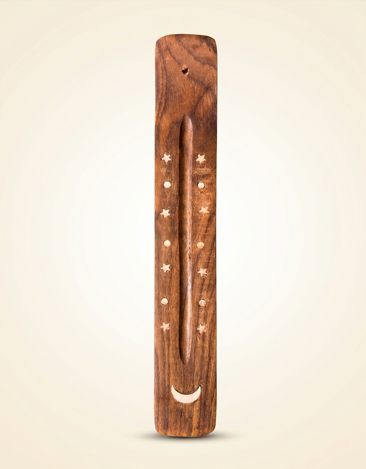 White Moon | Wood | Incense Burner