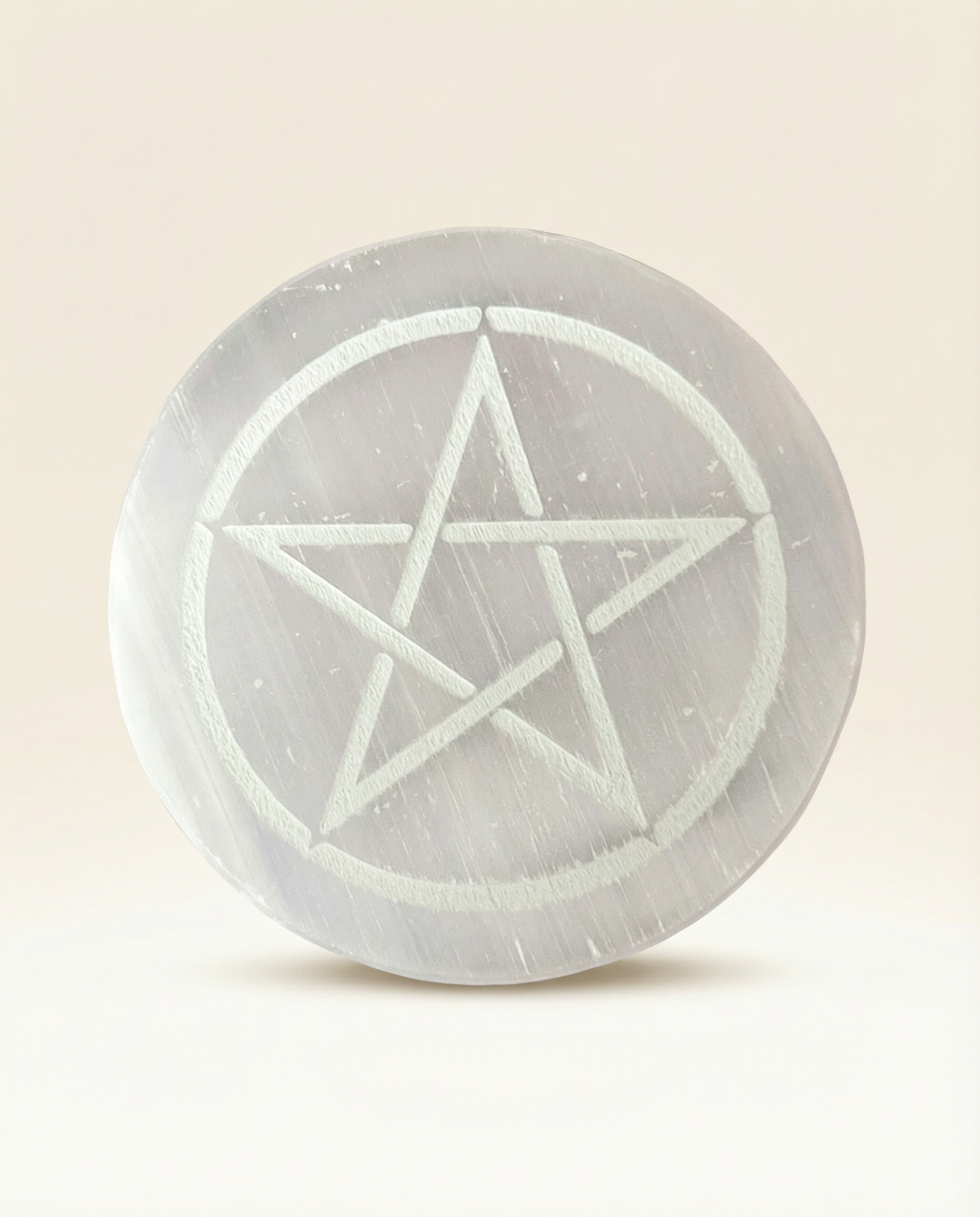 Selenite Pentacle Tile