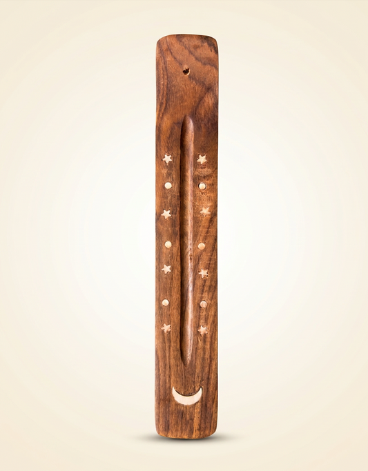 White Moon | Wood | Incense Burner