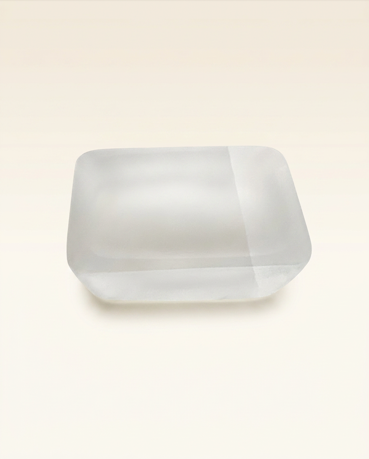 Selenite Square Bowl