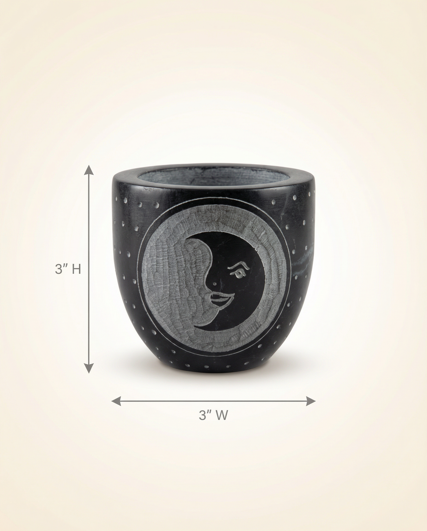 Mortar & Pestle Soapstone Moon