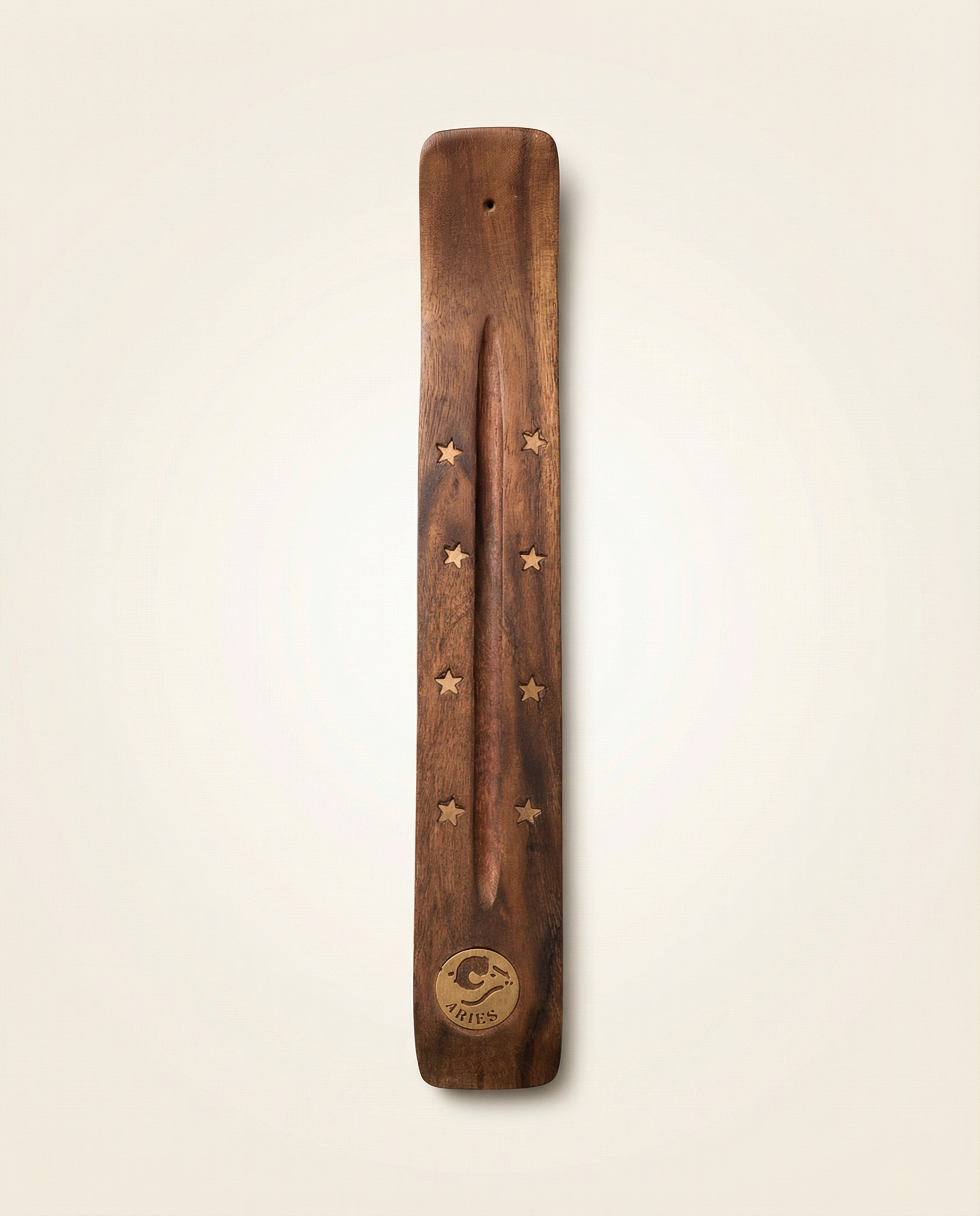 Wooden zodiac incense burner