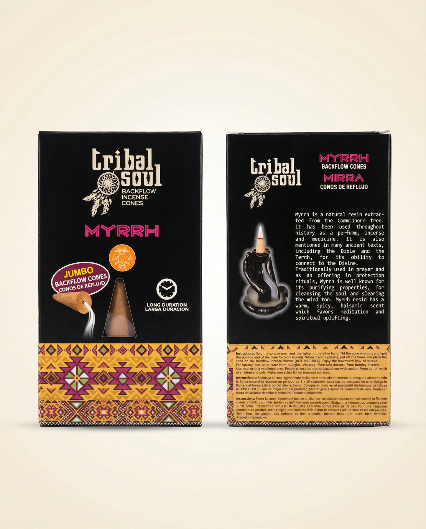 Tribal Soul Myrrh Backflow Incense Cone