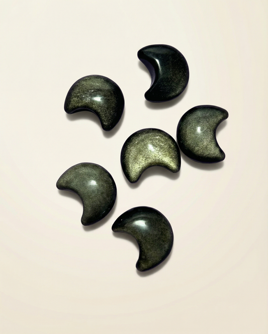 Golden Obsidian Mini Moon