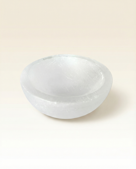 Selenite Round Bowl