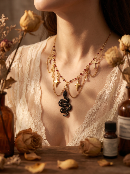 Gold Chain Snake Set