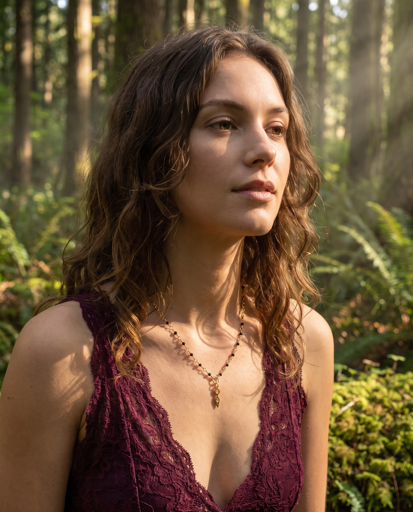 Goddess | Onyx | Gold | Necklace